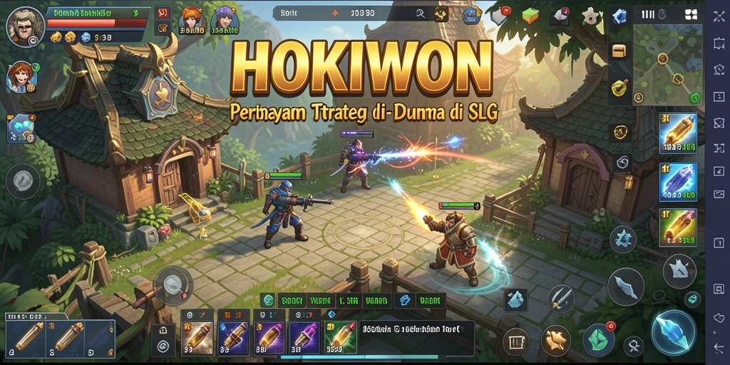 Gameplay HOKIWON menunjukkan strategi dan kerjasama antar pemain.