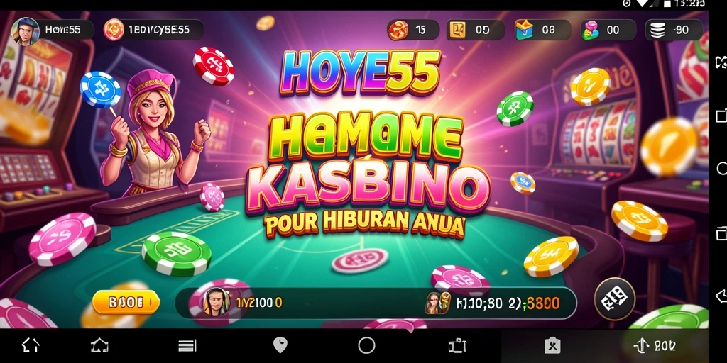Tangkapan layar gameplay HOYE55, menampilkan pengalaman permainan Kasino yang mendebarkan.