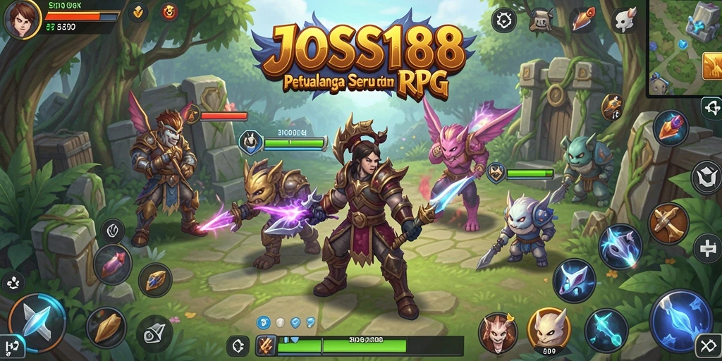 Screenshot JOSS188 menunjukkan aksi petualangan RPG yang menegangkan.