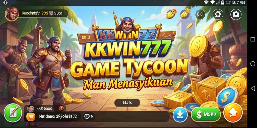 Screenshot menunjukkan gameplay Tycoon yang mendebarkan dalam KKWIN777.