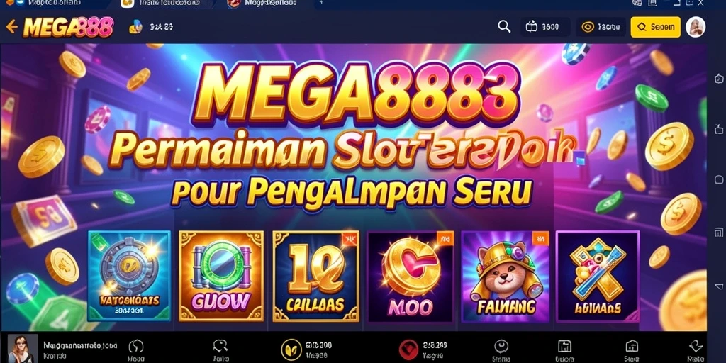 Tampilan gameplay <strong>MEGA888</strong> yang menarik dan menyenangkan saat bermain Slot.