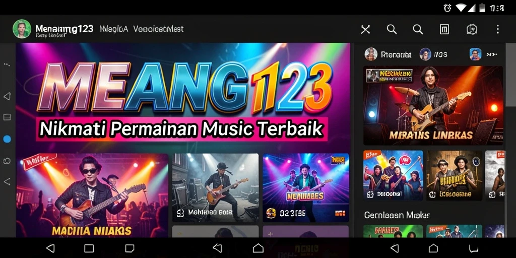 Tampilan gameplay MENANG123 dengan berbagai tantangan musik.