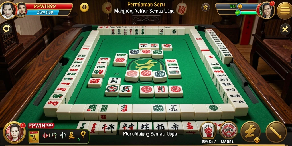 Tampilan gameplay Mahjong yang mendebarkan di PPWIN99.