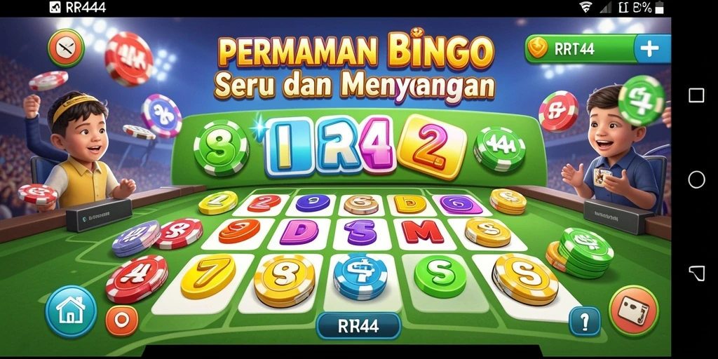 Screenshot gameplay Bingo menampilkan interaksi seru antar pemain.