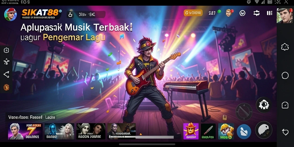 Screenshot gameplay SIKAT88 menampilkan pengalaman bernyanyi yang seru.