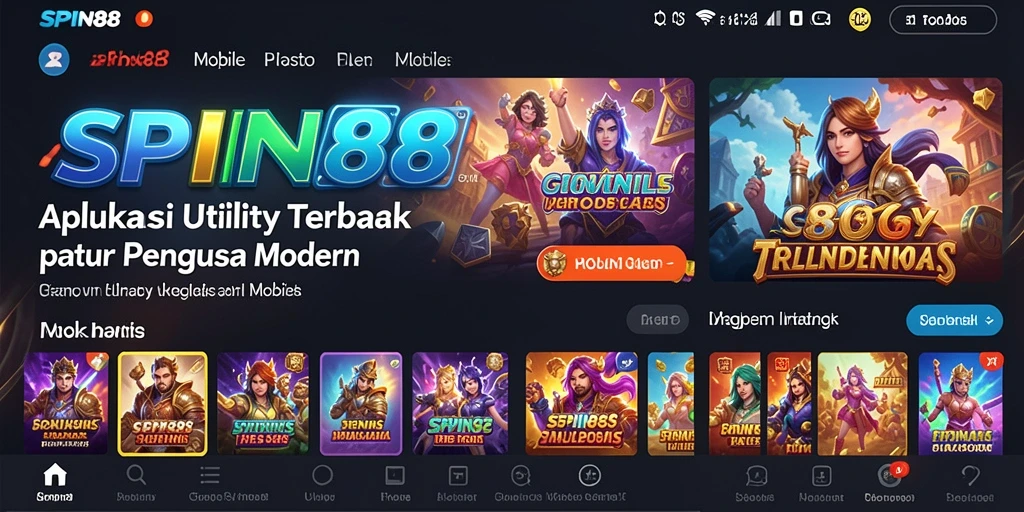 Tampilan antarmuka SPIN88 yang intuitif untuk pengguna.