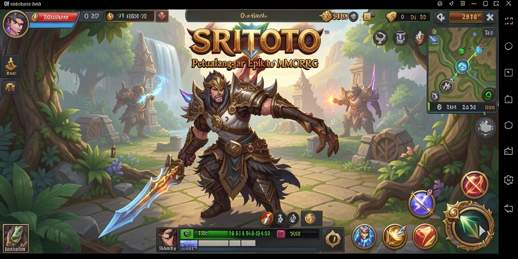 Tangkapan layar dari gameplay SRITOTO yang menampilkan aksi pertempuran seru.