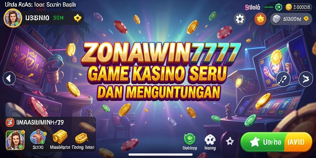 Layar permainan <strong>ZONAWIN777</strong> menampilkan grafis memukau dalam game Kasino.